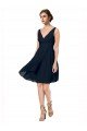 Shop Short Knee Length Criss Cross Draped Chiffon Cocktail Bridesmaid Dress Sydney