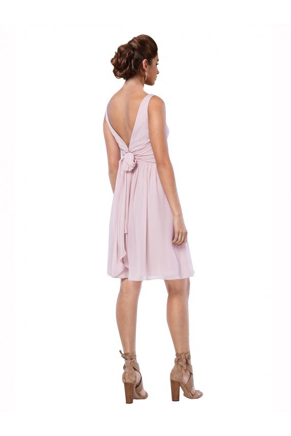 Shop Short Knee Length Criss Cross Draped Chiffon Cocktail Bridesmaid Dress Sydney