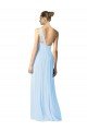 Shop One Shoulder Long Chiffon Bridesmaid Dress with Shirred Bodice and Front Keyhole Sydney