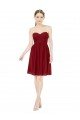 Shop Short Sweetheart Knee Length Chiffon Cocktail Bridesmaid Dress with Open Back Sydney