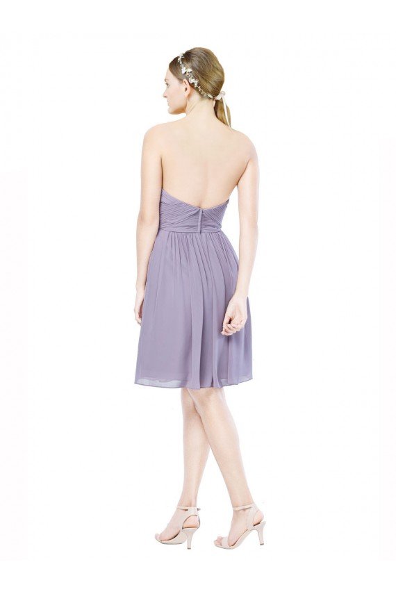 Shop Short Sweetheart Knee Length Chiffon Cocktail Bridesmaid Dress with Open Back Sydney