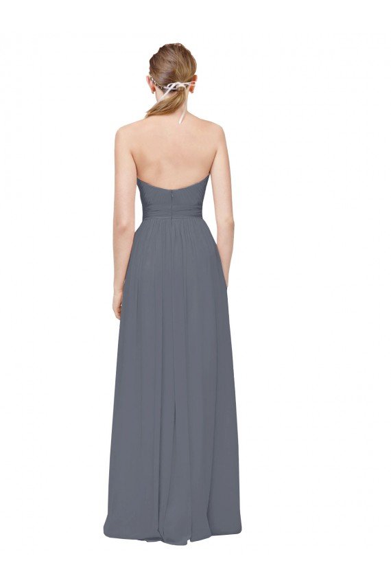 Shop Twisted Waist Pleats Sweetheart Long Chiffon Bridesmaid Dress Sydney