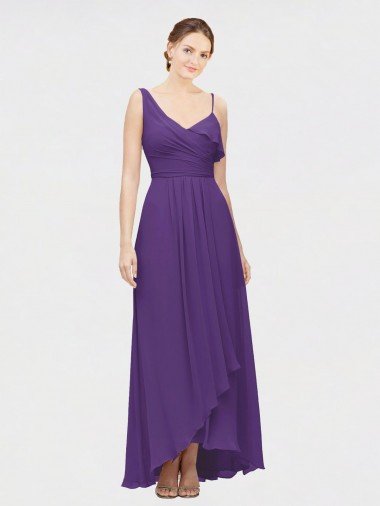 Shop One Shoulder High Low Chiffon Bridesmaid Dress with Wrap Waist Sydney