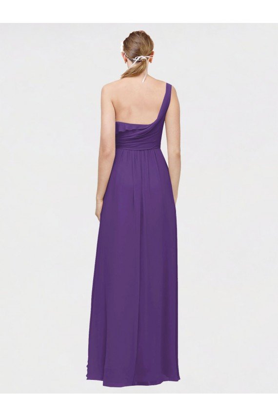 Shop One Shoulder High Low Chiffon Bridesmaid Dress with Wrap Waist Sydney