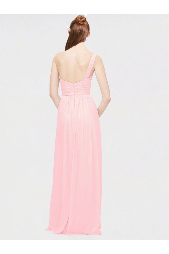 One Shoulder Twisted Waist Sweetheart Chiffon Bridesmaid Dress Sydney