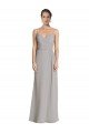 Shop Long Chiffon A-Line Bridesmaid Dress with Criss-Cross Draped Bodice Sydney