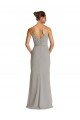 Shop Long Chiffon A-Line Bridesmaid Dress with Criss-Cross Draped Bodice Sydney