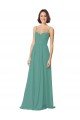 Shop Spaghetti Straps Sweetheart A-Line Chiffon Bridesmaid Dress Sydney