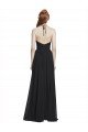 Shop Halter Chiffon Bridesmaid Dress with V-Neckline and Criss Cross Waist Sydney