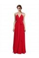 V-Neck Spaghetti Halter Strap Chiffon Bridesmaid Dress Sydney