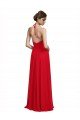 V-Neck Spaghetti Halter Strap Chiffon Bridesmaid Dress Sydney