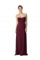 Shop Floor Length Chiffon Bridesmaid Dress with Sweetheart Neckline Sydney