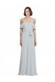 Shop Off the Shoulder Spaghetti Strap Long Chiffon Bridesmaids Dress Sydney