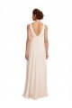 Shop High Neck Chiffon Bridesmaid Dress with Deep V-Back and Cascading Skirt Sydney
