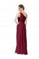 Shop Draped One Shoulder Long Floor Length Chiffon Bridesmaid Dress Sydney