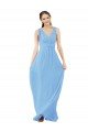 Shop Long V-Neckline Chiffon Bridesmaid Dress with Twisted Waist Sydney