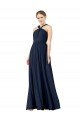Shop High V-Neck Floor Length Chiffon Bridesmaid Dress Sydney