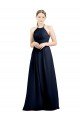 Shop Halter High Neck Long Chiffon Bridesmaid Dress with Open Back Sydney