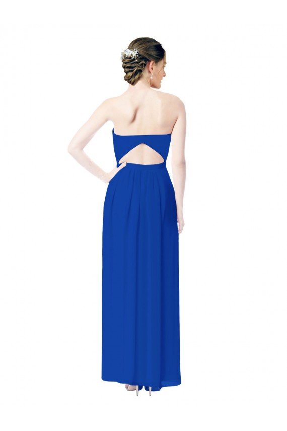 Strapless Sweetheart Keyhole Back Long Chiffon Bridesmaid Dress Sydney