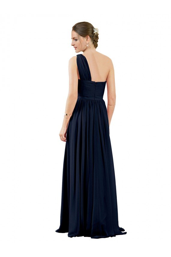 Shop Draped One Shoulder Strapless Chiffon Bridesmaid Dress Sydney