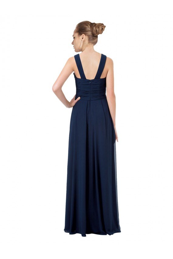 Long Chiffon Bridesmaid Dress V-Neck Top Sydney