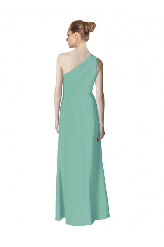 Long Chiffon One Shoulder Full Length Bridesmaid Dress Sydney