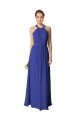 Shop Long Full Length Chiffon Halter Bridesmaid Dress Sydney
