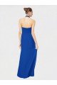 Sleeveless Long Chiffon Empire Gown with Pleated Halter Straps Sydney