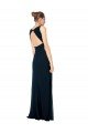 Shop Long Chiffon V-Neck Sleeveless Bridesmaid Dress with Large Keyhole Back Sydney