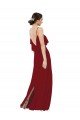 Shop Scoop Neck Chiffon Bridesmaid Dress with Spaghetti Straps and Low Back Sydney