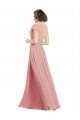 Shop Chiffon Bridesmaids Dress with One Shoulder Flounced Sleeve Sydney