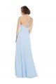 Floor Length Chiffon Bridesmaids Dress with Front Keyhole Neckline Sydney