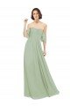 Shop Boho Chic Chiffon Bridesmaids Dress with Off the Shoulder Neckline Sydney