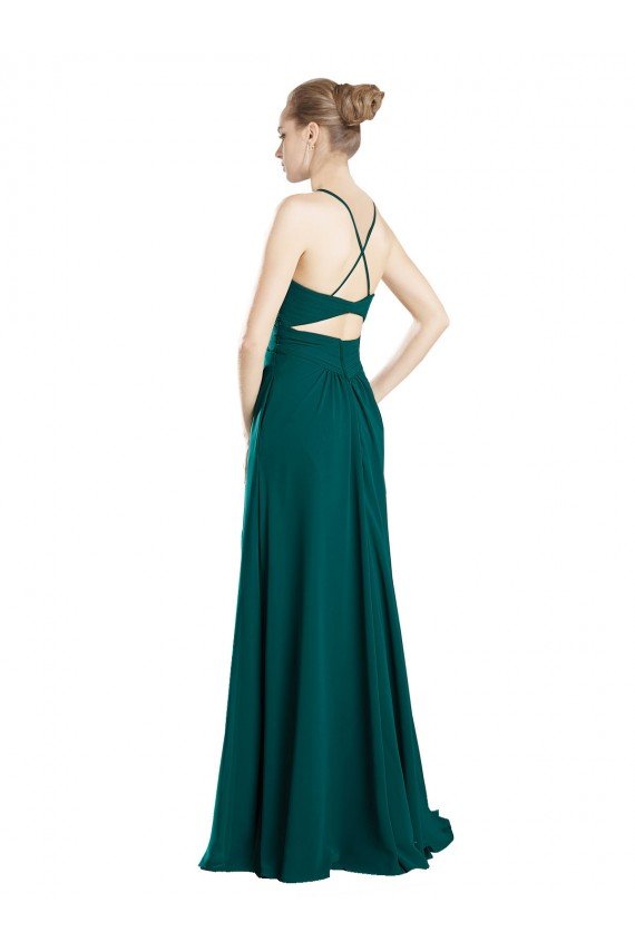 Sexy Chiffon Bridesmaid Dress with Deep V-Neckline Sydney