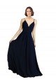 Shop Simple Chiffon Bridesmaid Dress with Deep V-Neckline Sydney