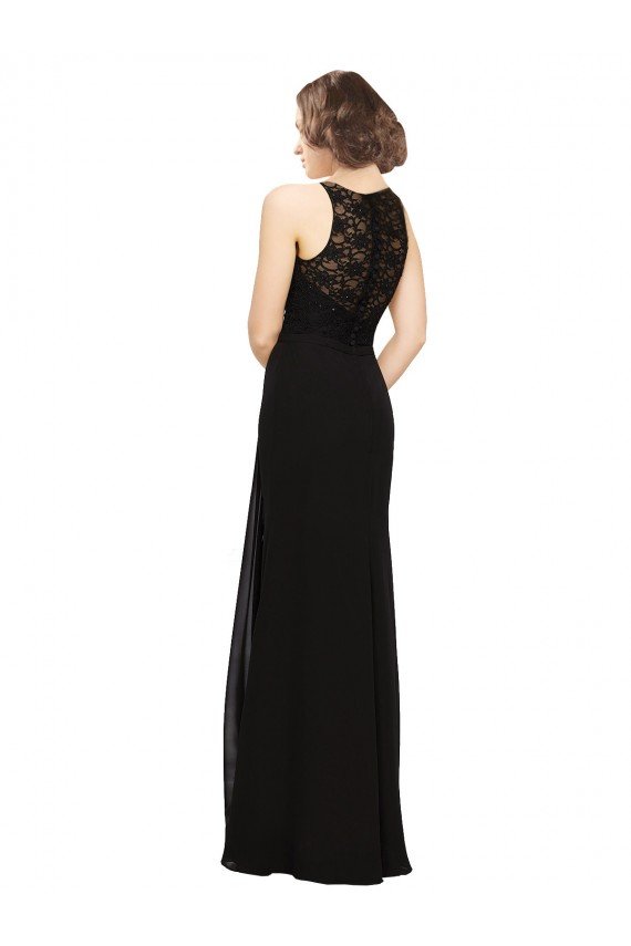 Shop Sheath Beaded and Embroidered Bridesmaids Dress with Lace Bodice and Chiffon Skirt Sydney