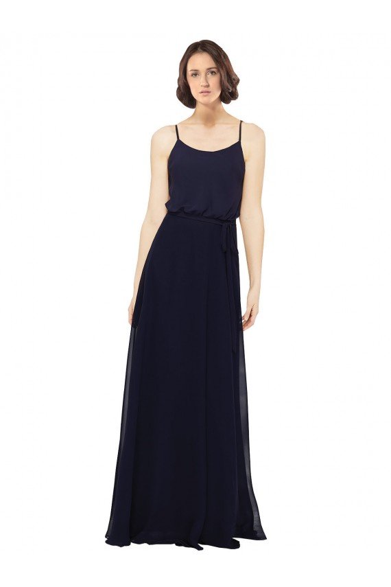 Shop Chiffon Bridesmaids Dress with Scoop Neckline Sydney