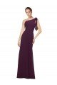 Shop One Shoulder Chiffon Bridesmaids Dress with Shoulder Bow Sydney