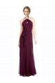 Shop Full Length Chiffon Bridesmaid Dress with Halter Top Sydney