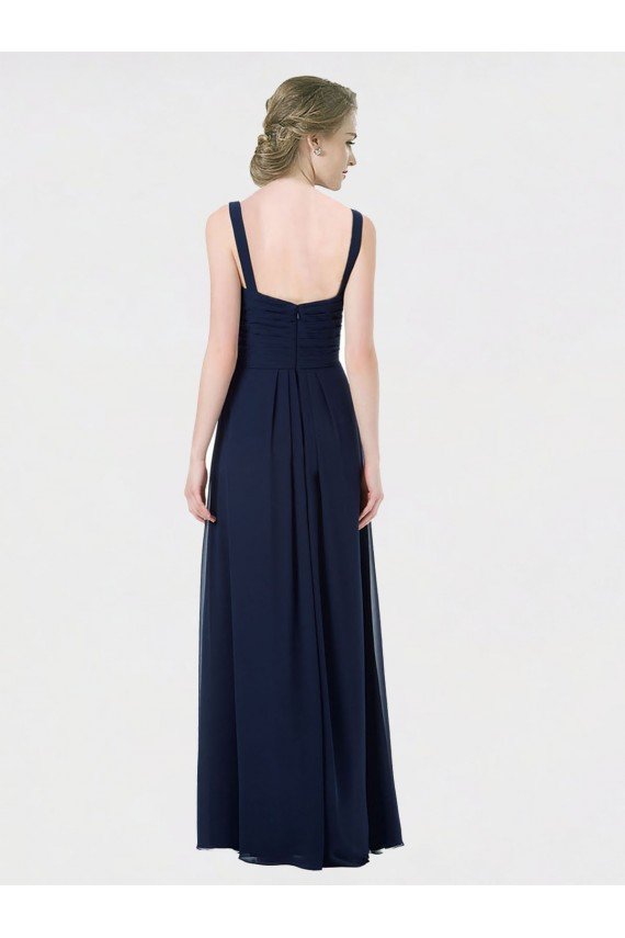 Long Chiffon Bridesmaid Dress with Sweetheart Neckline and Shoulder Straps Sydney
