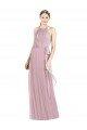 Shop Shirred Halter Neck Long Chiffon Bridesmaid Dress Sydney