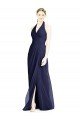 V-Neck Halter Chiffon Bridesmaid Dress with Side Front Slit Sydney