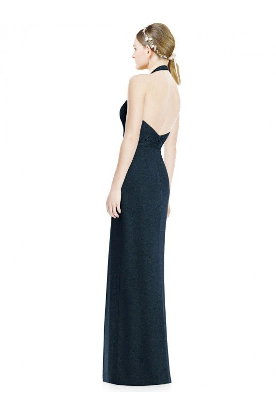 V-Neck Halter Chiffon Bridesmaid Dress with Side Front Slit Sydney