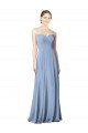 Shop Draped Strapless Sweetheart Full Length Chiffon Bridesmaid Dress Sydney