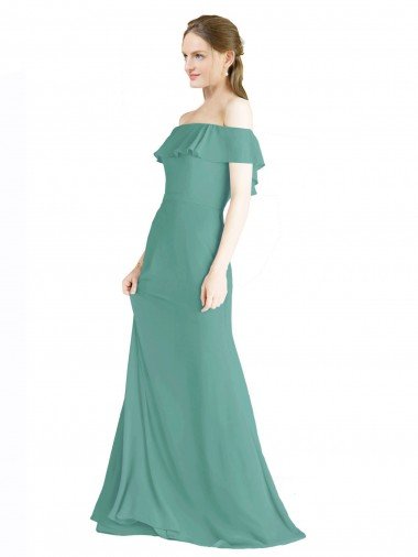 Shop Off the Shoulder Bohemian Chiffon Bridesmaid Dress Sydney