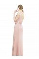 Shop Full Length Long Chiffon Bridesmaid Dress with Pleated Lace Waist Sydney