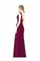 Slim Chiffon Bridesmaid Dress with Embellished Capped Sleeves Sydney