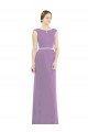 Shop Long Chiffon Bridesmaid Dress with Boat Neckline and Keyhole Sydney