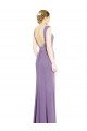Shop Long Chiffon Bridesmaid Dress with Boat Neckline and Keyhole Sydney