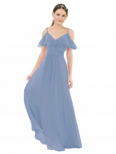 Pleated One Shoulder A-Line Chiffon Bridesmaid Dress Sydney